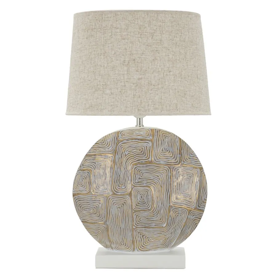 LAMPA STOŁOWA Z ŻYWICY ECLIPS 38X64 cm